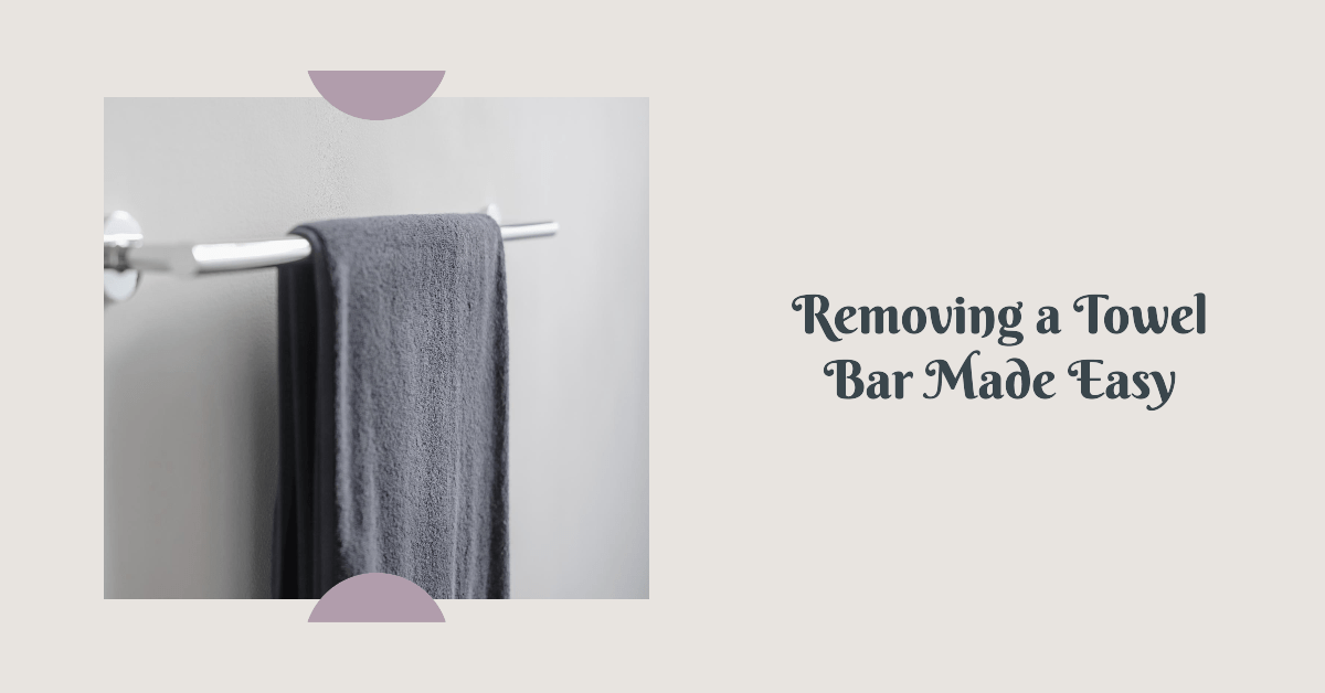 Remove towel bar